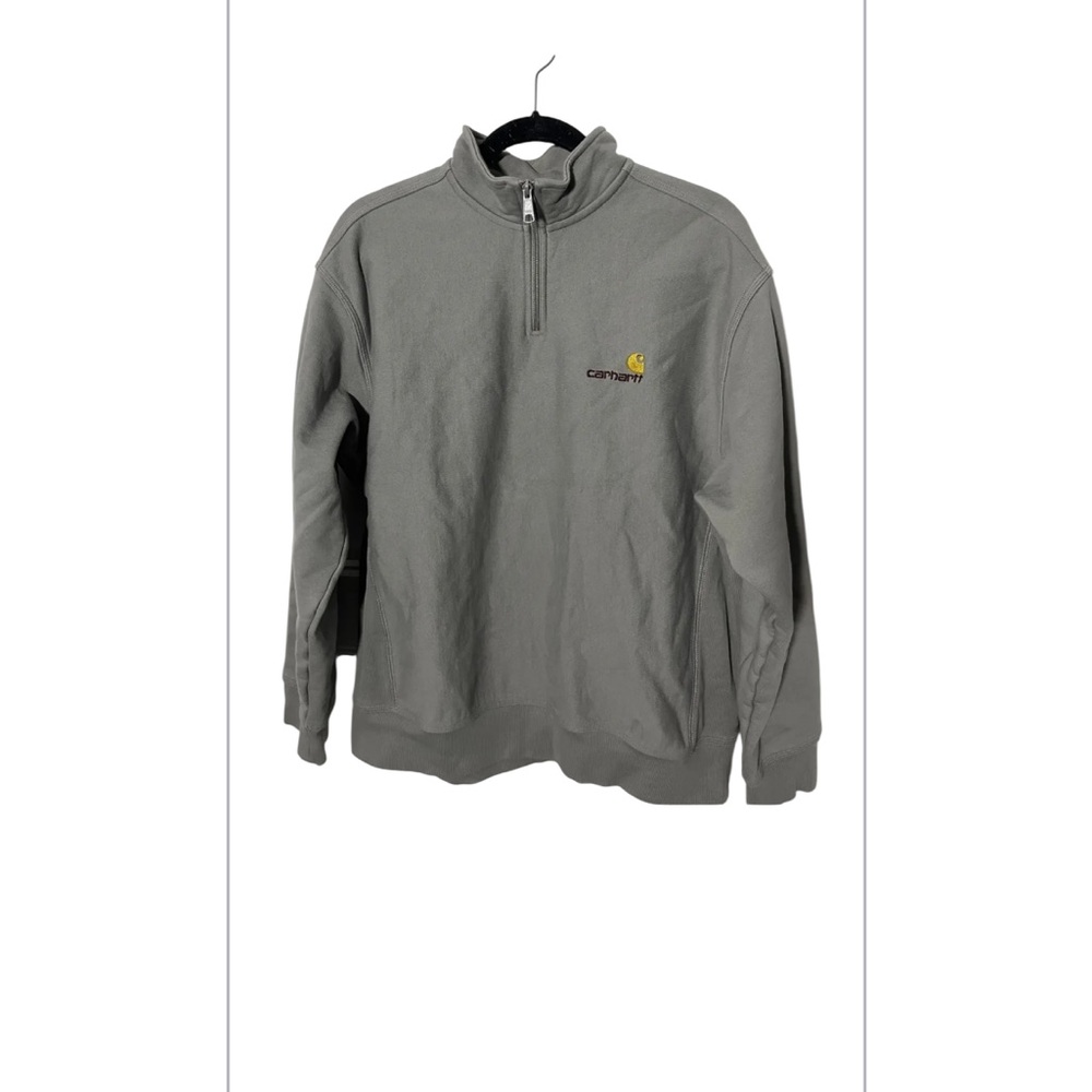 Men's Carhartt Half Zip American Script Sweatshirt, Size Small